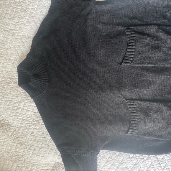 J crew black cotton sweater with pockets - Picture 2 of 6